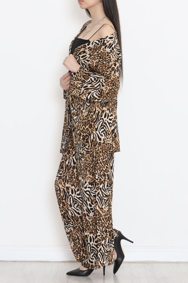 Kimono Takım Leopar - 10553.1095. - Görsel 4