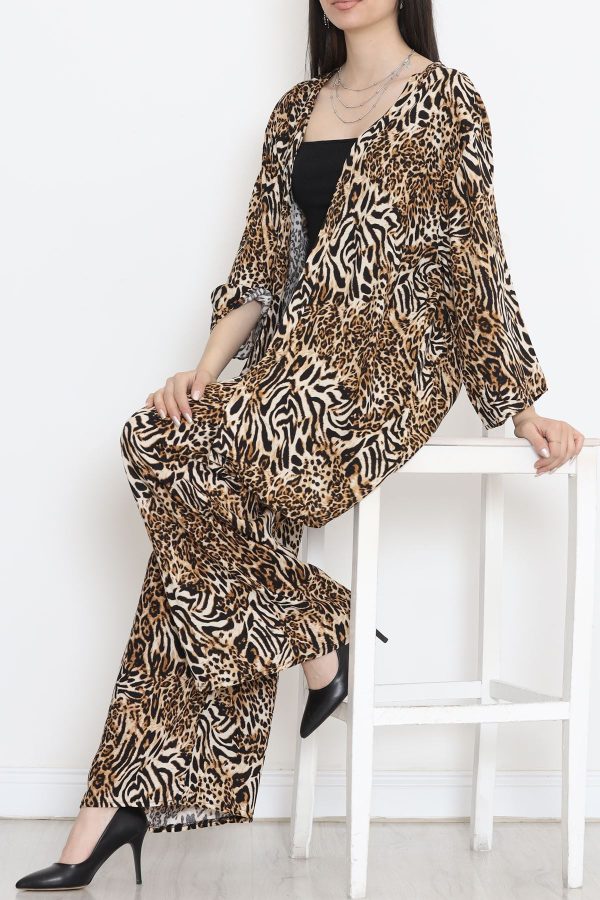 Kimono Takım Leopar - 10553.1095. - Görsel 2